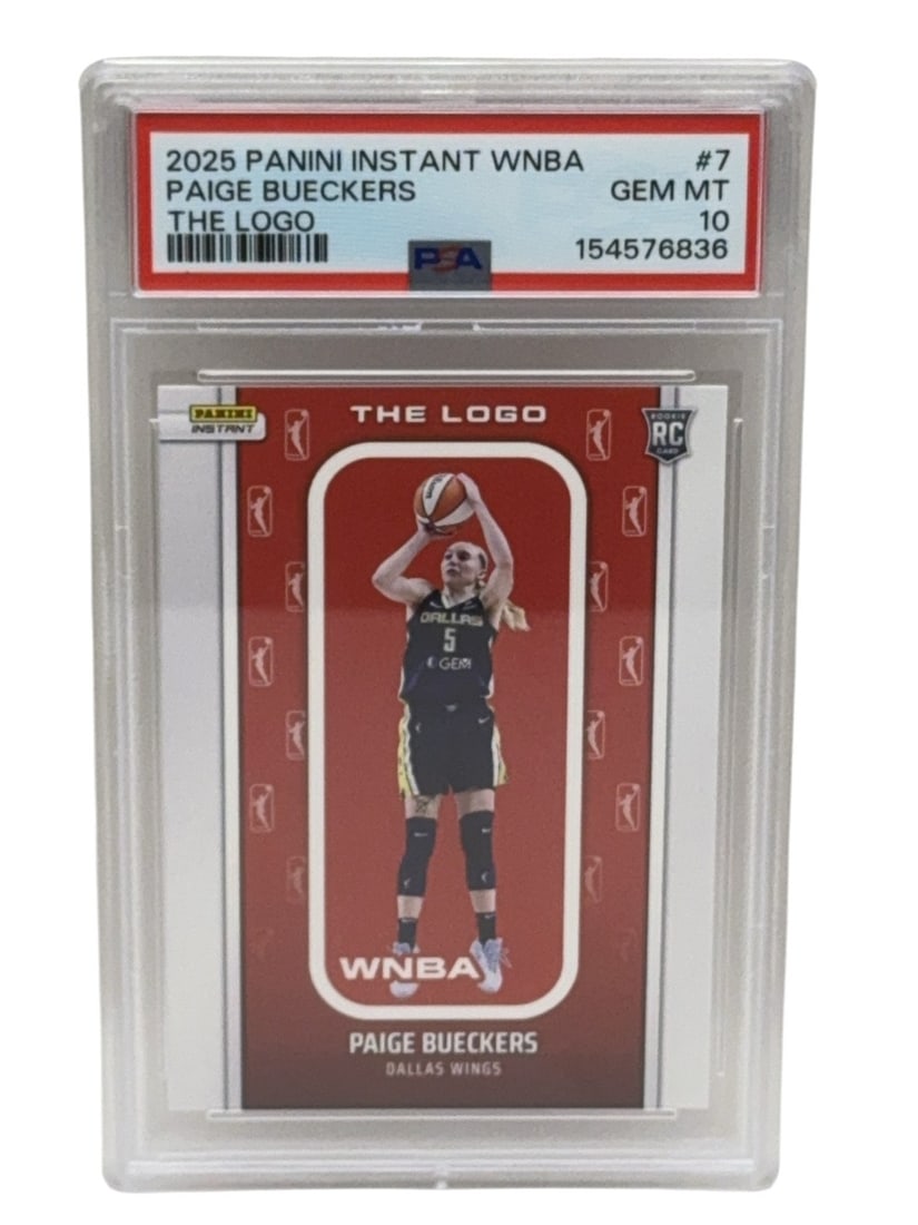 PAIGE BUECKER 2025 Panini Instant Rookie The Logo 1/1447 Graded PSA _GEM MINT 10 (1 of 5)