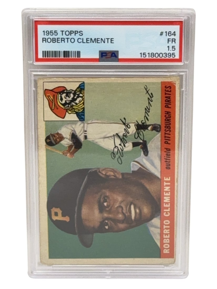 ROBERTO CLEMENTE 1955 Topps Baseball Trading Card Graded PSA Fair 1.5 (1 of 3)