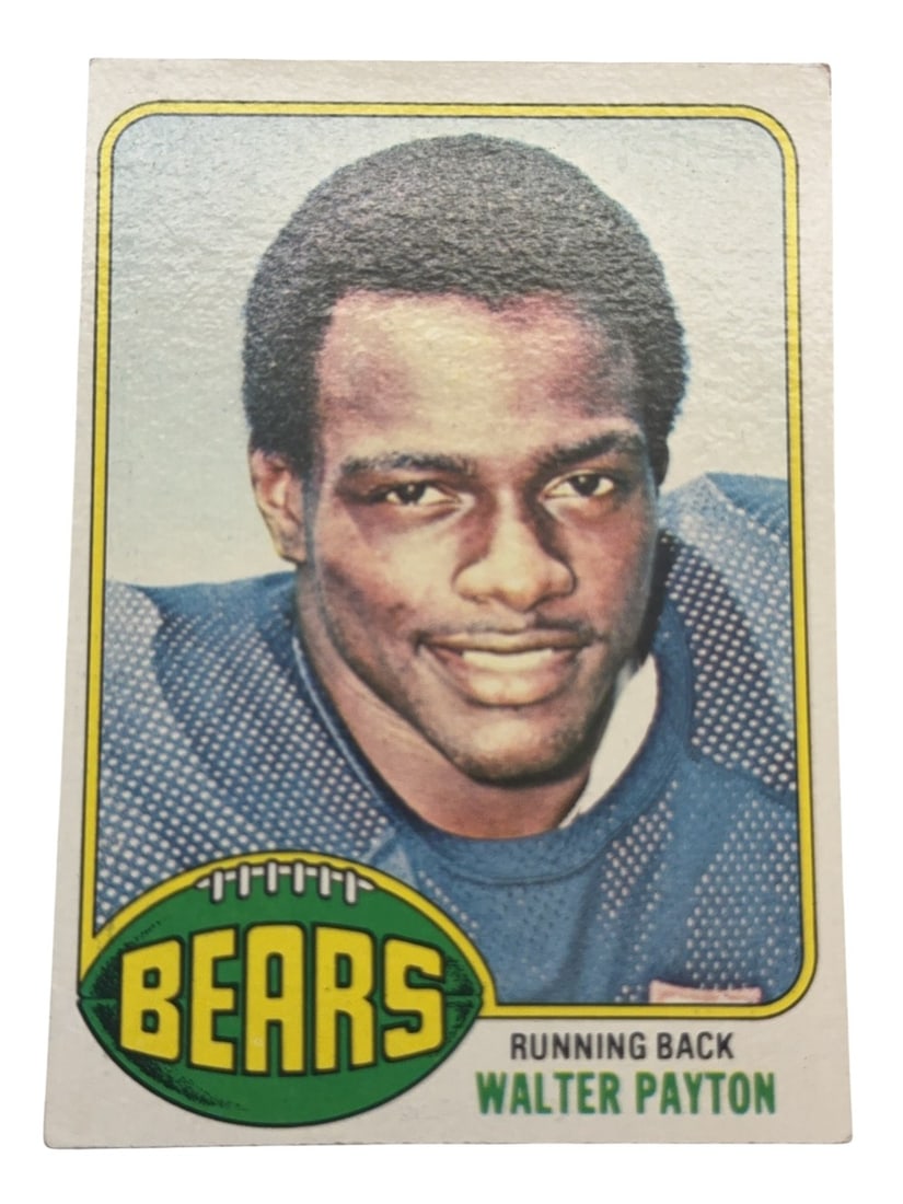 WALTER PAYTON 1976 Topps Rookie Football Trading Card #148: WALTER PAYTON 1976 Topps Rookie Football Trading Card #148