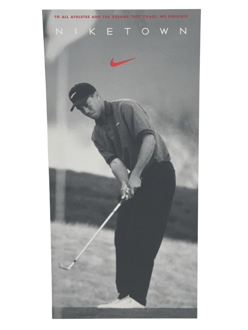 TIGER WOODS Rookie 1996 Niketown Trading Card, RARE Promotional High Grade Card (1 of 9)