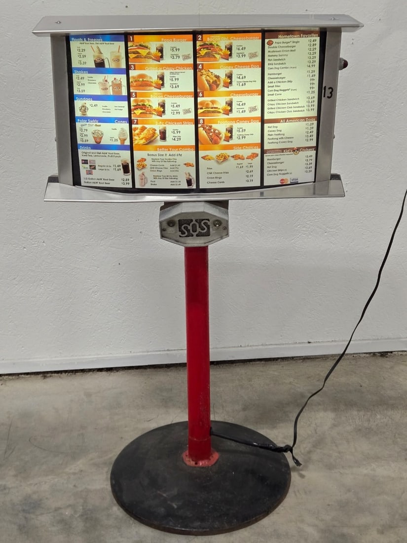 Vintage A&W Restaurant Drive-Thru Menu Board (1 of 11)