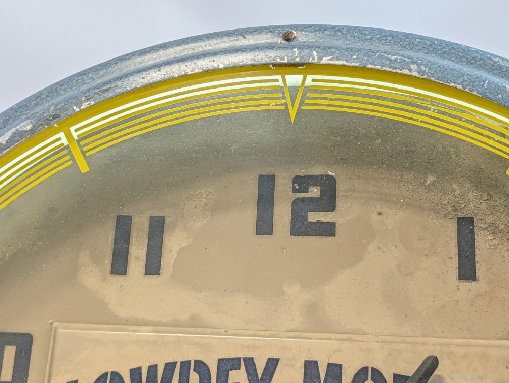 Vintage Chevrolet Dealership Neon Advertising Clock By Lackner / Lowrey Motor Company - 11