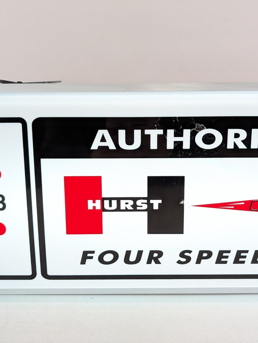 Over 3ft Custom Hurst Floor Shift Lighted Clock - 3
