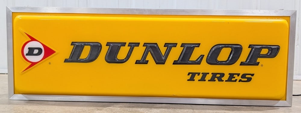 3ft Dunlop Tires 2-Sided Lighted Advertising Sign (1 of 11)