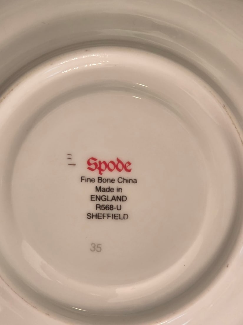 Spode "Sheffield" Pattern (Pattern No. R568) China Set - 4