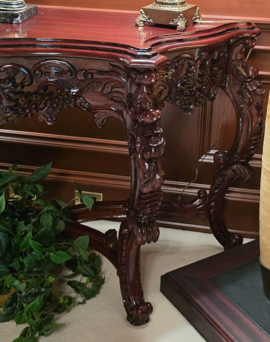 French Rococo-Style Console Table - 4