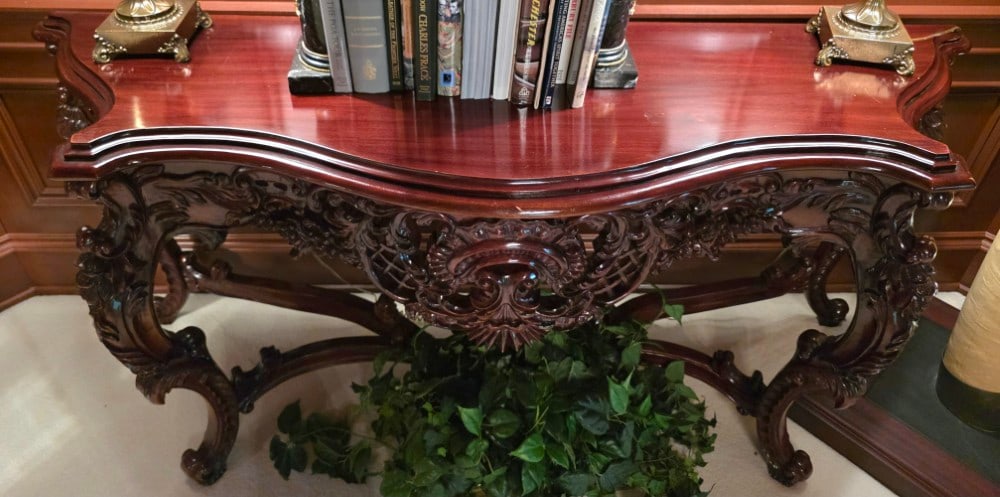 French Rococo-Style Console Table - 5