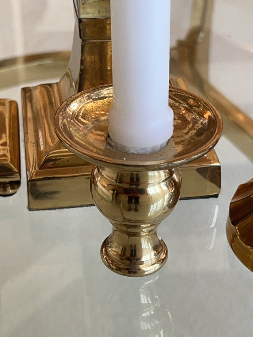 Brass Candlesticks - 4