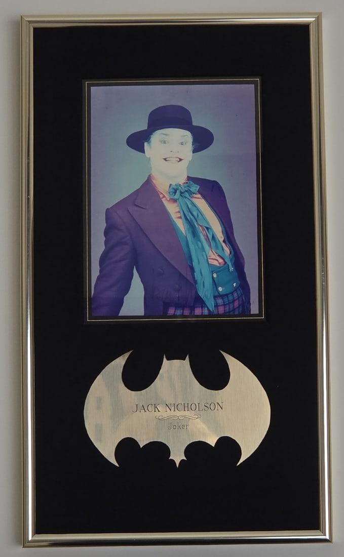 Jack Nicholson As The Joker Autographed Photo And Plaque (1 of 4)
