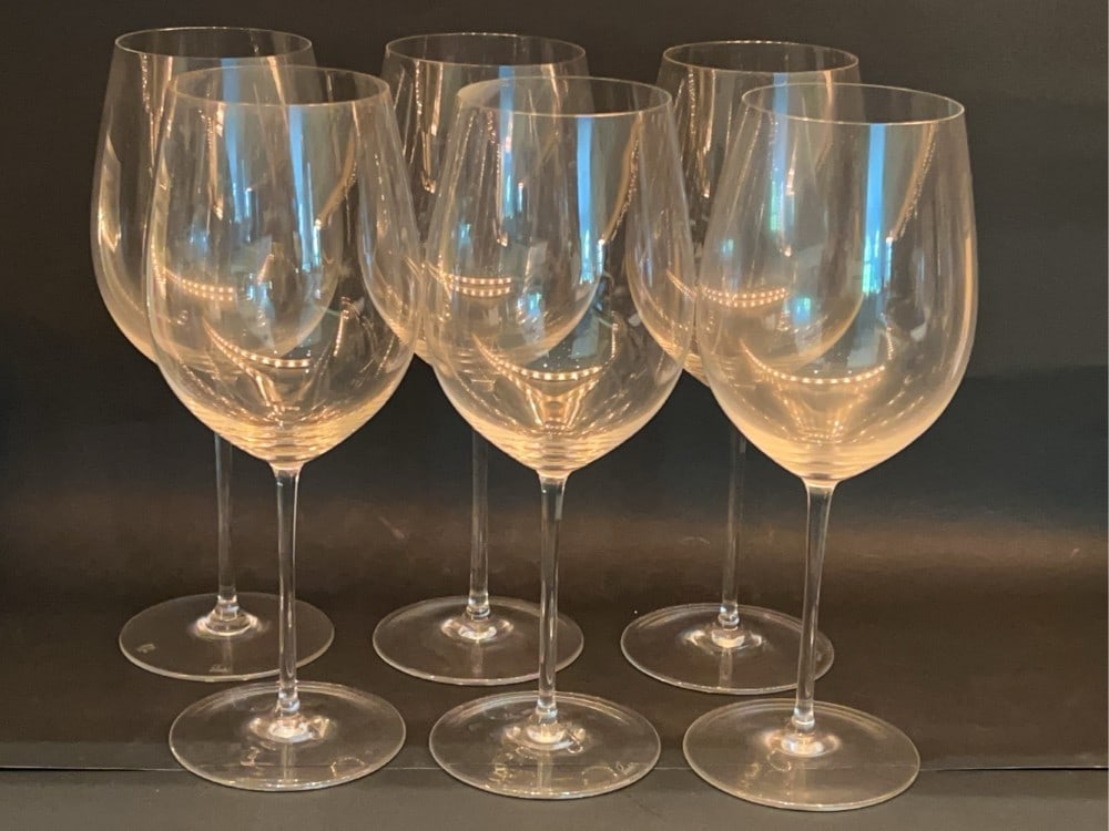 (6) Riedel Superleggero Bordeaux Grand Cru Wine Glasses: 3? x 11