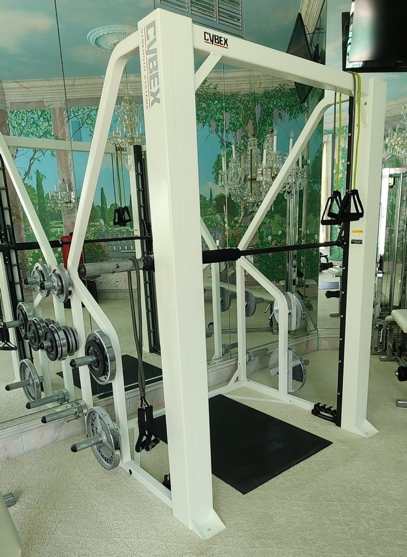 Cybex Smith Press Machine: 45" x 72" x 83". Buyer Responsible For Removal.
