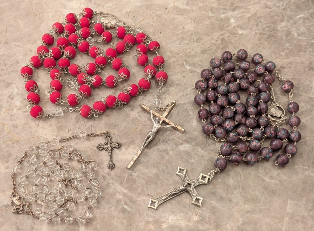 (3) Authentic Catholic Rosarys from the Vatican (1 of 7)
