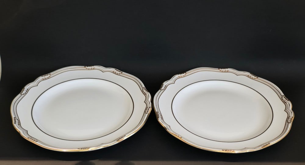 Spode Sheffield Bone Dinner Plates - 7