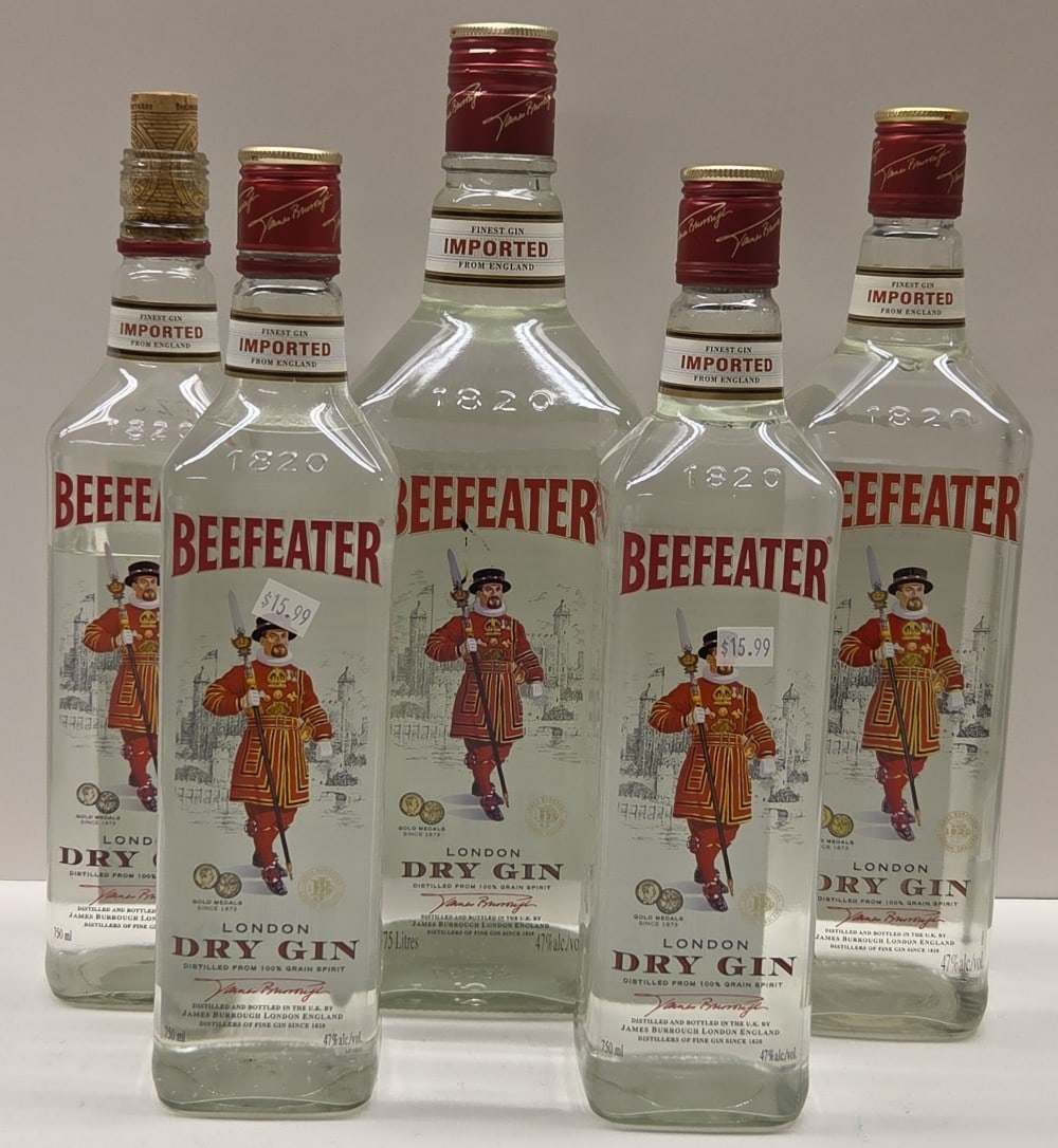 (5) Beefeater London Dry Gin (1 of 3)