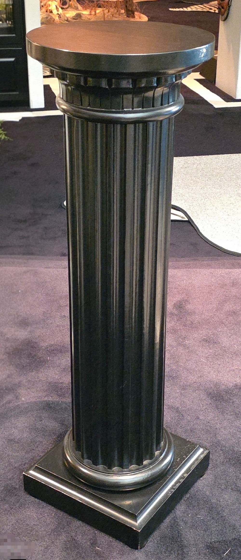 Decorative Crafts Inc. Wood Column Black Pedestal (1 of 4)