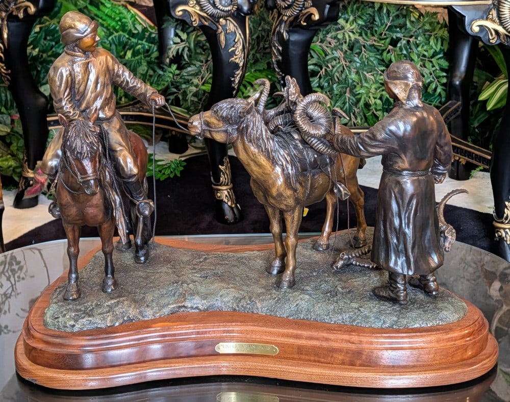 1994 Under Asian Skies Bronze Sculpture by Rick Taylor (1 of 12)