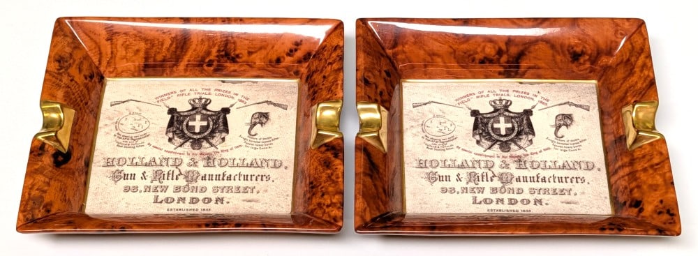 Two Holland and Holland Porcelain Ashtrays (1 of 6)