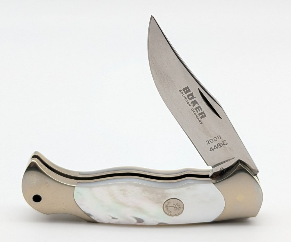 2005 Boker Mother of Pearl Lockback Knife w/ Presentation Case (1 of 4)
