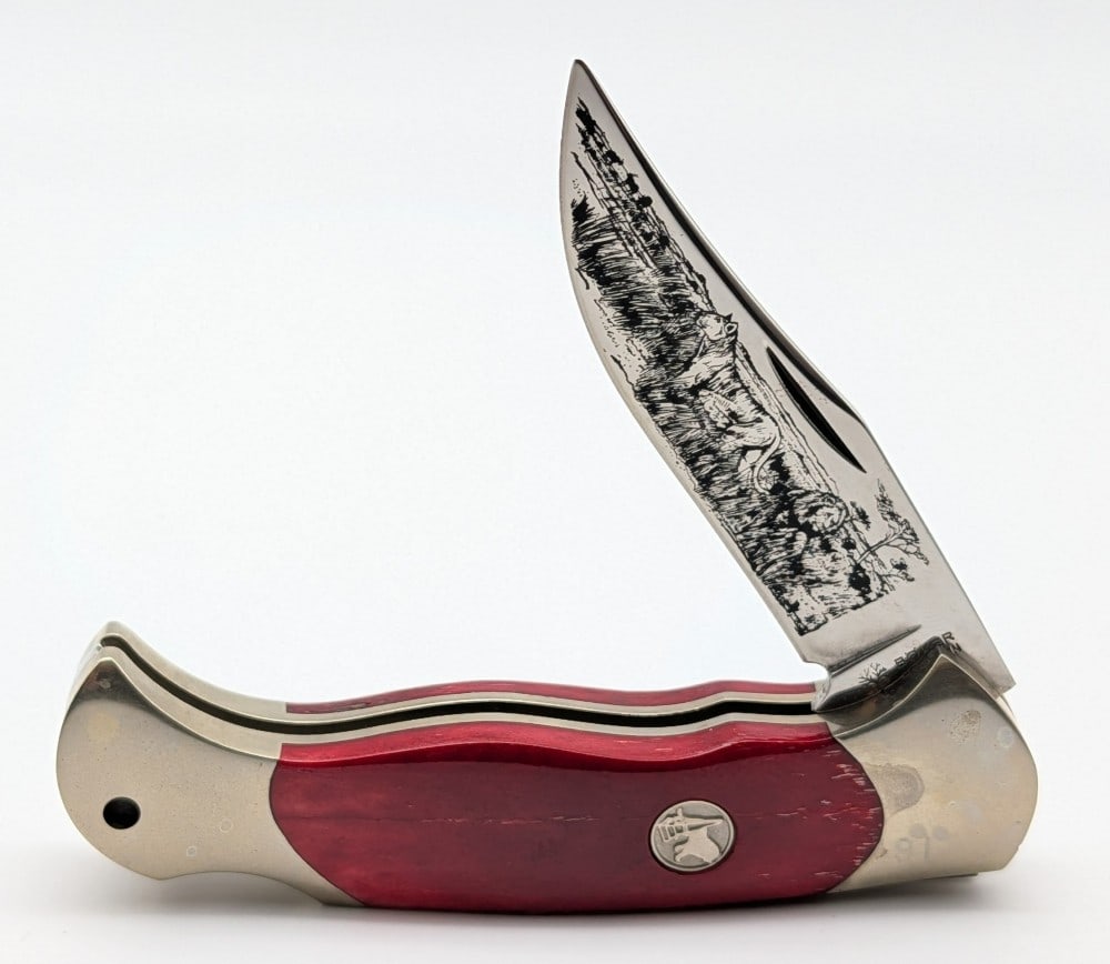 Ltd. Boker Smooth Red Bone African Safari Lockback Knife (1 of 4)