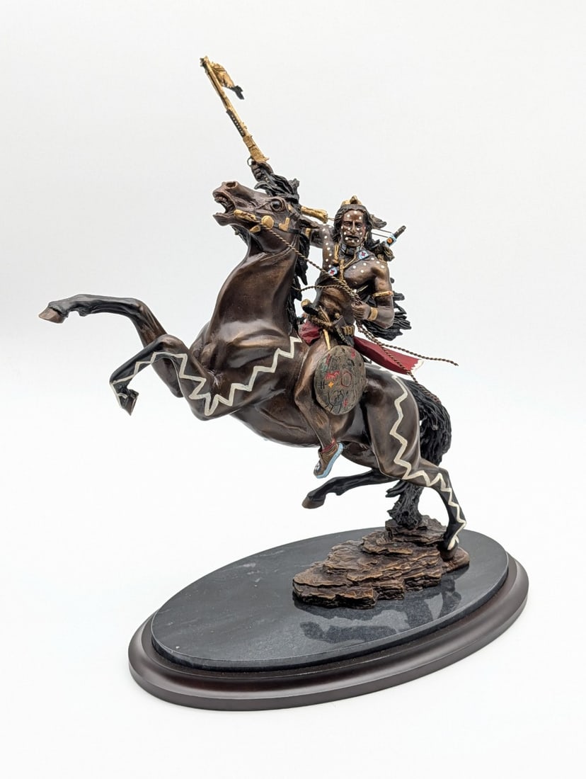 Franklin Mint Warrior of Destiny by R.J. Murphy Bronze Figure: Update