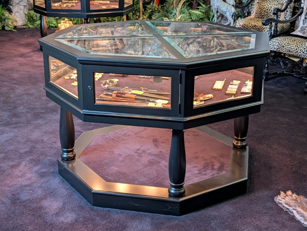 Octagon Black Wood Display Case (1 of 4)