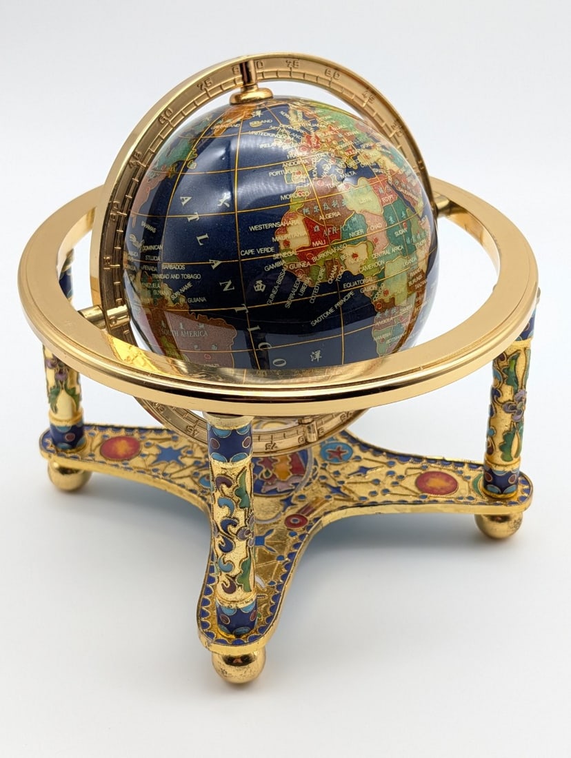 Cloisonne Desk Top World Globe (1 of 6)