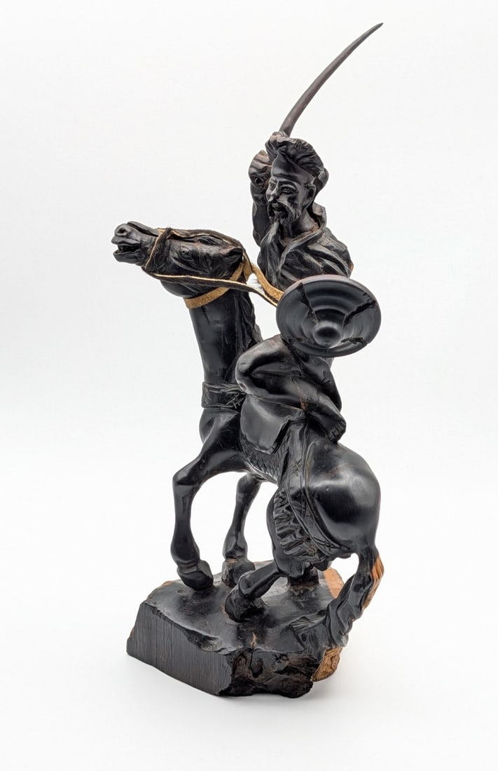 Carved Wood Spanish Fighter Sculpture: Carved Wood Spanish Fighter Sculpture. Sculpture is in very nice condition with little to no wear from display. Measures 16in tall.