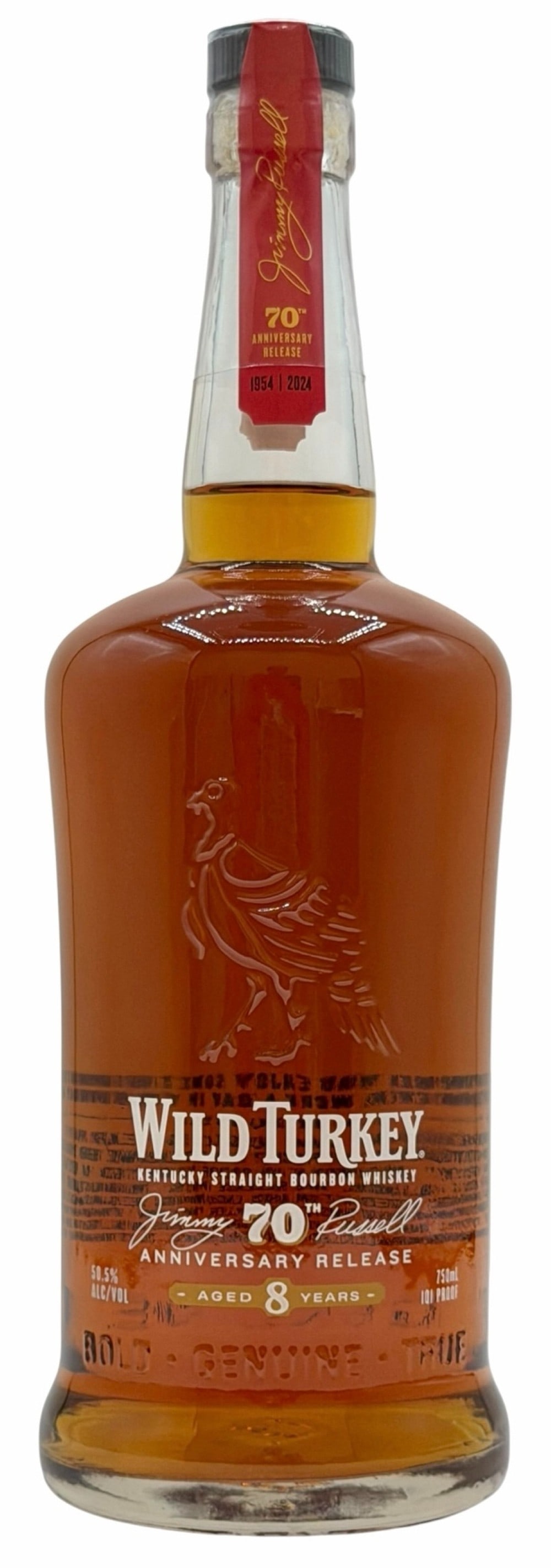 Wild Turkey Jimmy Russell's 70th Anniversary 8 Year Old Kentucky Bourbon Whiskey 101 Proof 750ML (1 of 5)