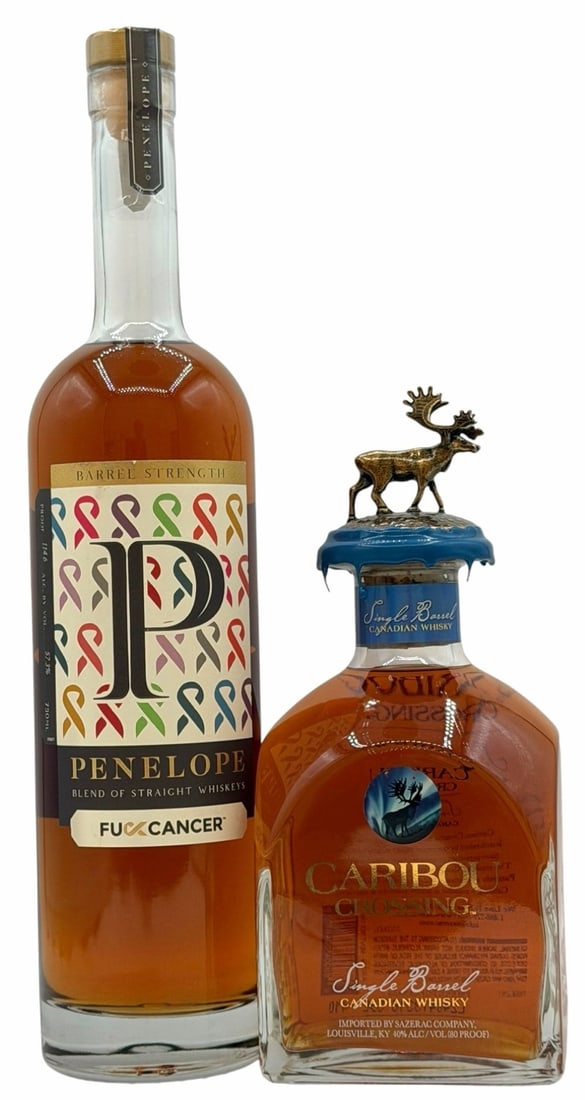 Penelope FU Cancer Barrel Strength Whiskey & Caribou Crossing Single Barrel Canadian Whiskey (1 of 5)