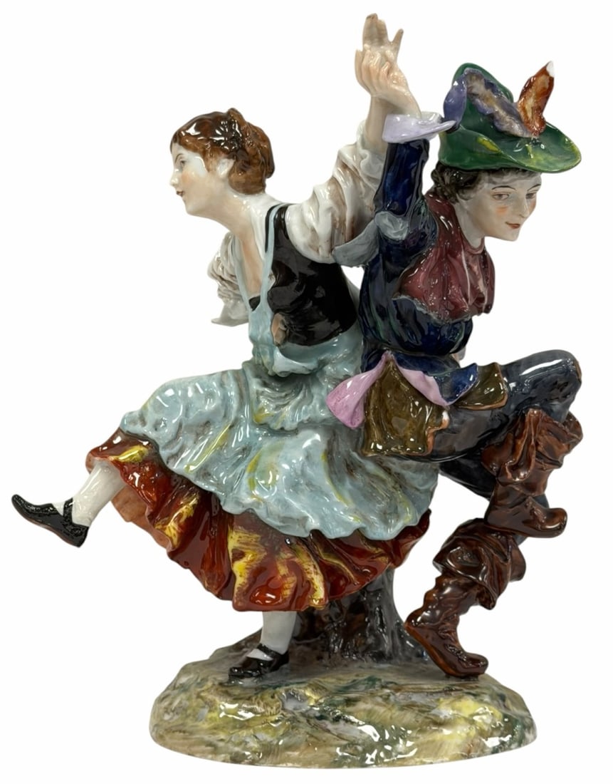 Porcelain Ernst Bohne & Sogne Couple Dancing Figurines (1 of 7)