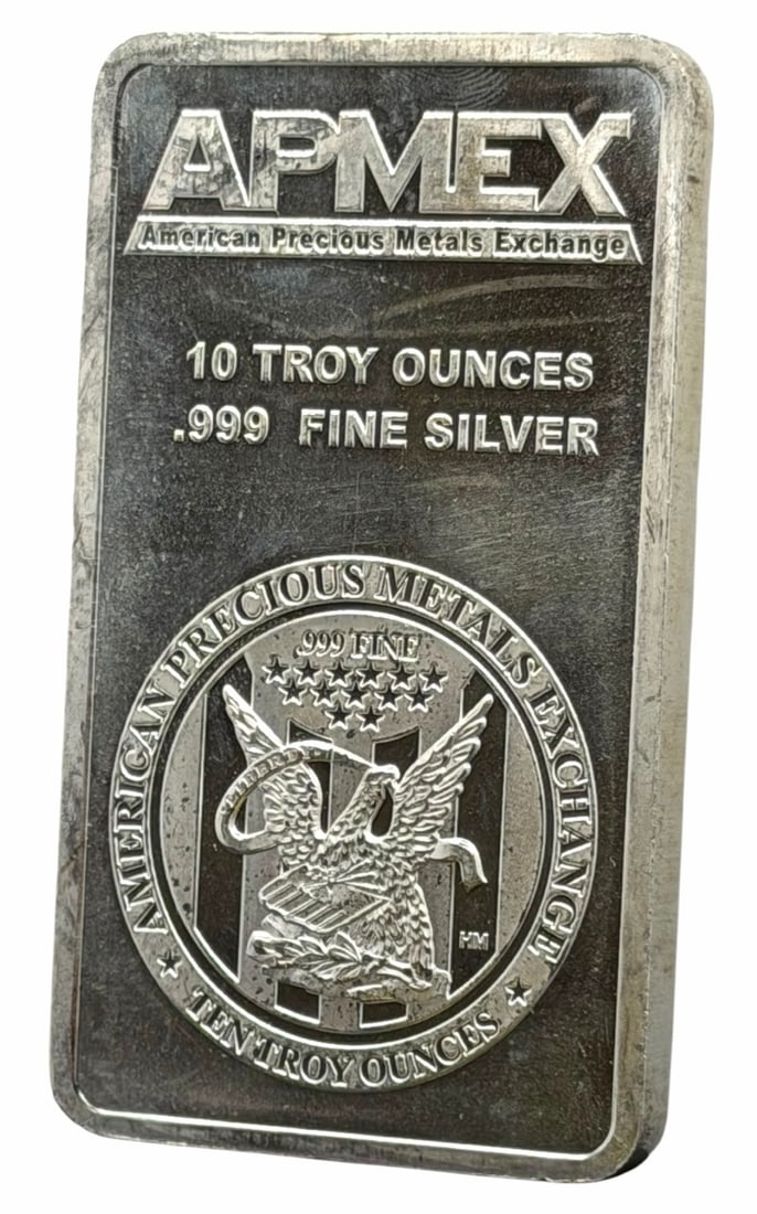 APMEX 10 Troy Ounce .999 Fine Silver Bar (1 of 2)