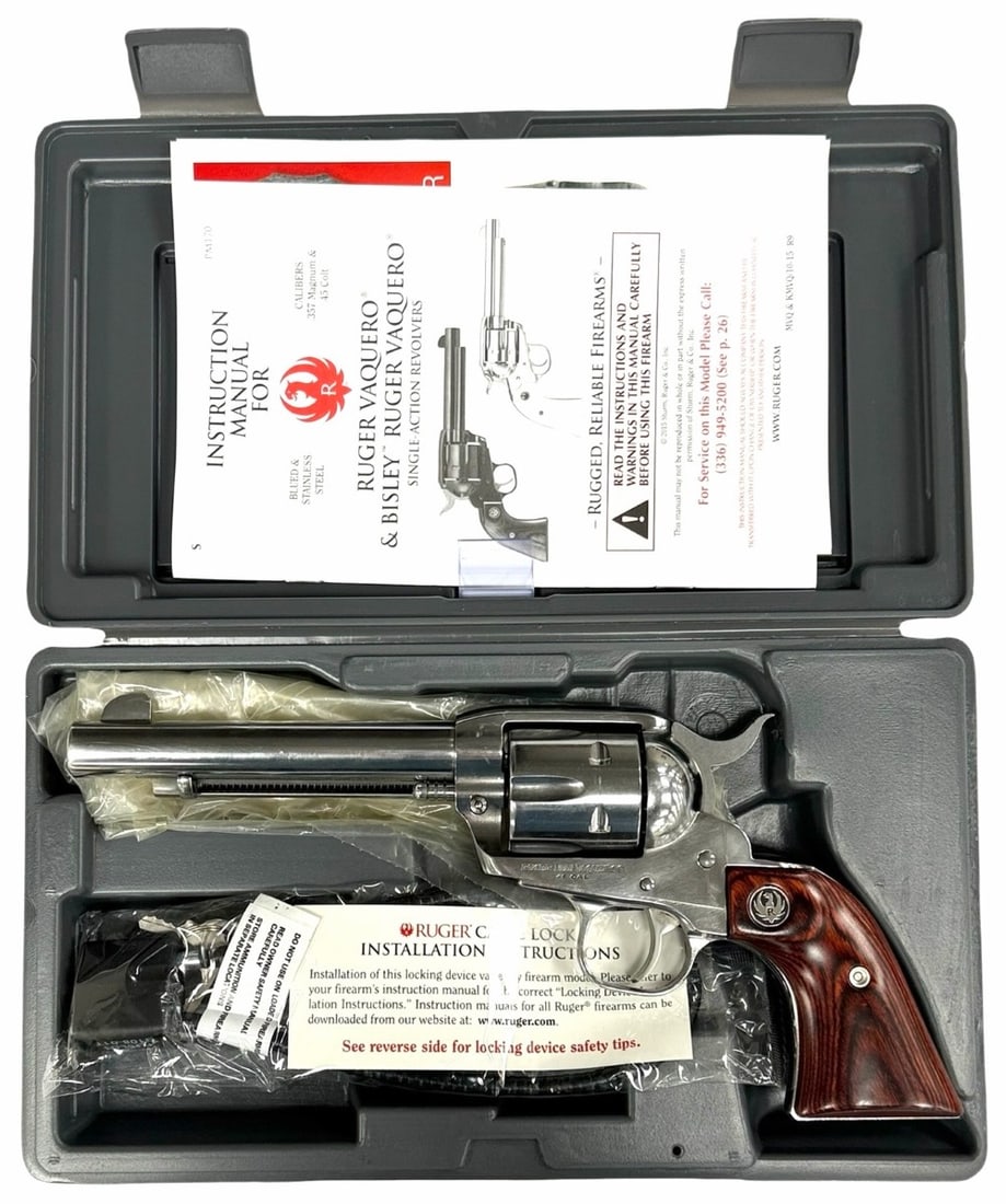 Ruger New Vaquero .45 Caliber Stainless Revolver in Case: Update