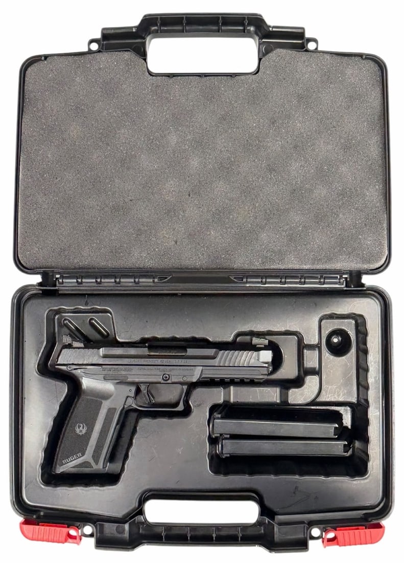 Ruger Model 57 5.7x28 Semi-Auto Pistol: Ruger Model 57 5.7x28 Semi-Auto Pistol. The Ruger Model 57 5.7x28 Semi-Auto Pistol is in very nice used condition. The barrel measures 5 inches in length. The bore is clear and bright with crisp rifli