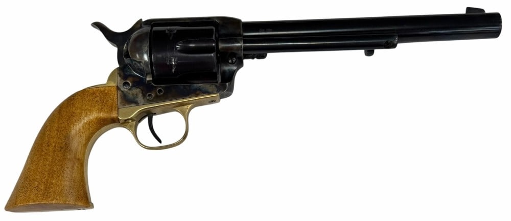 Uberti 1873 Cattleman .357 Magnum Revolver: Uberti 1873 Cattleman .357 Magnum Revolver. The Uberti 1873 Cattleman .357 Magnum Revolver is in very nice used condition. The barrel measure 7.5 inches in length. The bore is bright with crisp riflin