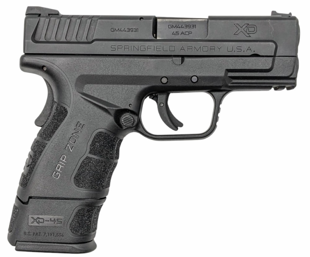 Springfield Armory XD-45 Mod 2 Sub-Compact .45 ACP Semi Auto Pistol: Springfield Armory XD-45 Mod 2 Sub-Compact .45 ACP Semi Auto Pistol.? The Sprinfield Armory XD-45 is in very nice used condition.? Barrel measures 3 1/4 inches in length.? This is a sub-compact pistol