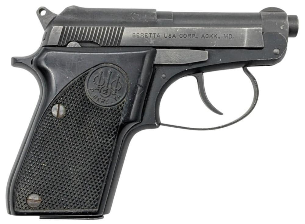 Beretta Model 21A .25 ACP Semi Auto Pistol: Beretta Model 21A .25 ACP Semi Auto Pistol.? The Beretta model 21A is in nice used condition.? Barrel measures 2 3/8 inches in length.? Pistol does show wear marks from use.? SN:BES00117V,? FFL requir