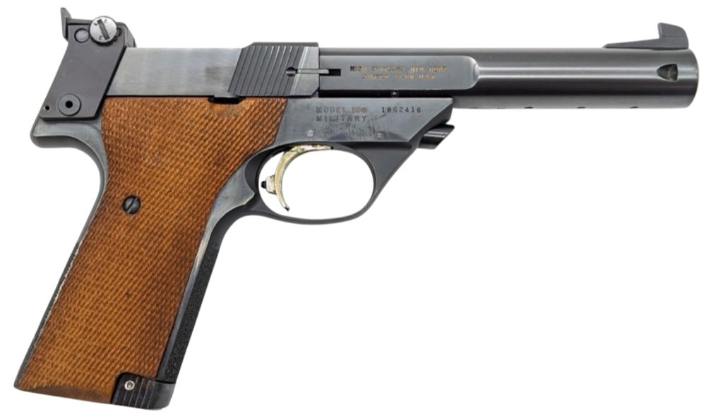 High Standard Model 106 Military Supermatic Trophy .22 LR Semi Auto Pistol (1 of 8)