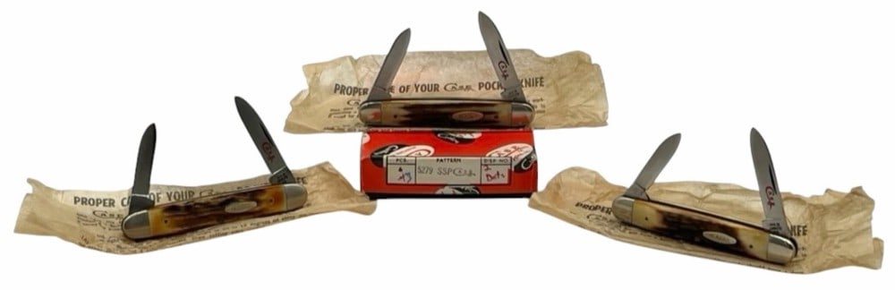 Three (3) 1978 2 Dot Case XX ?5279 SSP 2 Blade Folding Pocket Knives in Original Vendors Box. (1 of 19)