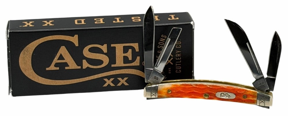 2023 Case XX Cayenne Bone Crandal Jig Small Congress 35808 Knife w/Box: 2023 Case XX Cayenne Bone Crandal Jig Small Congress 35808 Knife w/Box.? (6468 SS) this knife is in like new condition and overall measures 3in long when closed