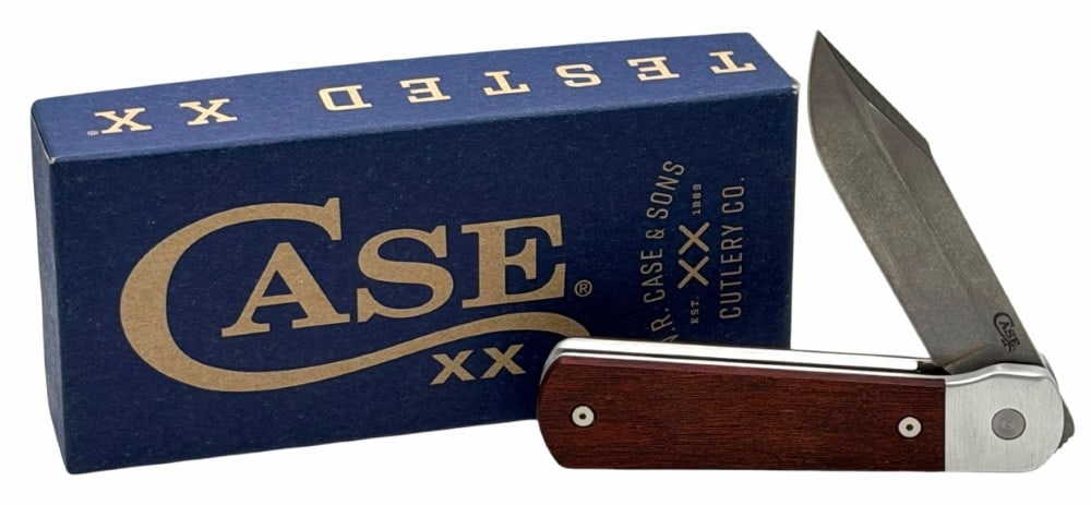 2024 Case XX Smooth Rosewood Stonewash Satin Longhouse 50909 knife w/Box: 2024 Case XX Smooth Rosewood Stonewash Satin Longhouse 50909 knife w/Box (CPM20-CV) knife is in like new condition and measures 4.25in long when closed