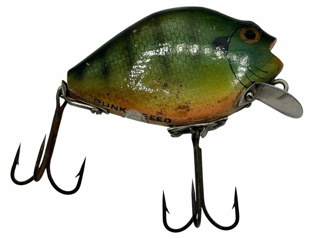 Heddon Punkinseed no. 740 Blue Gill? Wooden Fishing Lure w/Toilet Seat Hardware: Heddon Punkinseed no. 740 Blue Gill? Wooden Fishing Lure w/Toilet Seat Hardware