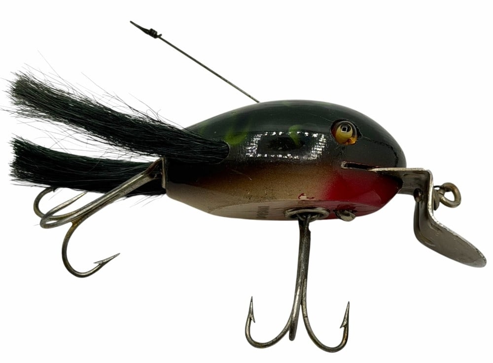 Creek Chub Dingbat No 5119 Frog Glass Eyes Wooden Fishing Lure: Creek Chub Dingbat No 5119 Frog Glass Eyes Wooden Fishing Lure