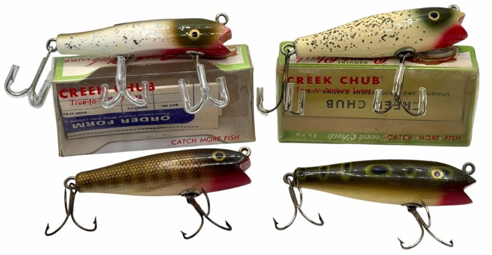 Creek Chub Midget Darters No. 8018, No. 8018, No. 8019 & Darter No. 8000 Lures (1 of 9)