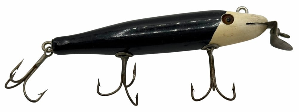 Creek Chub Pikie No. 711 Diagonal Dipped Glass Eyes Wooden Fishing Lure: Creek Chub Pikie No. 711 Diagonal Dipped Glass Eyes Wooden Fishing Lure