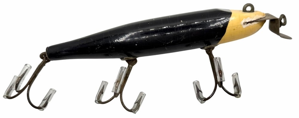 Creek Chub Pikie No. 711 Diagonal Dip, No Eyes Wooden Fishing Lure: Creek Chub Pikie No. 711 Diagonal Dip, No Eyes Wooden Fishing Lure
