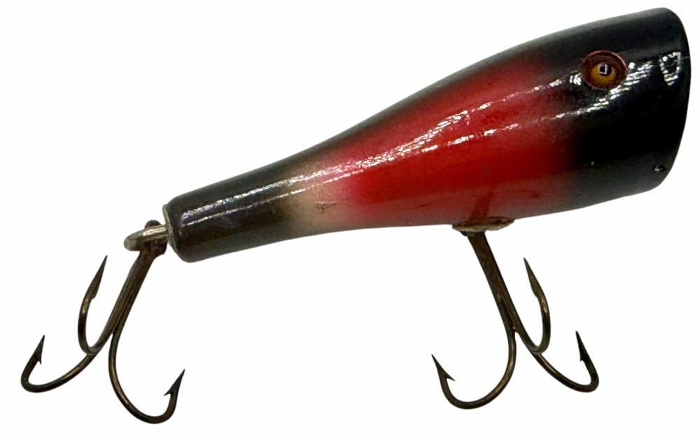 Creek Chub Plunker No. 3224 Redwing Black Bird Glass Eyes Wooden Fishing Lure (1 of 4)