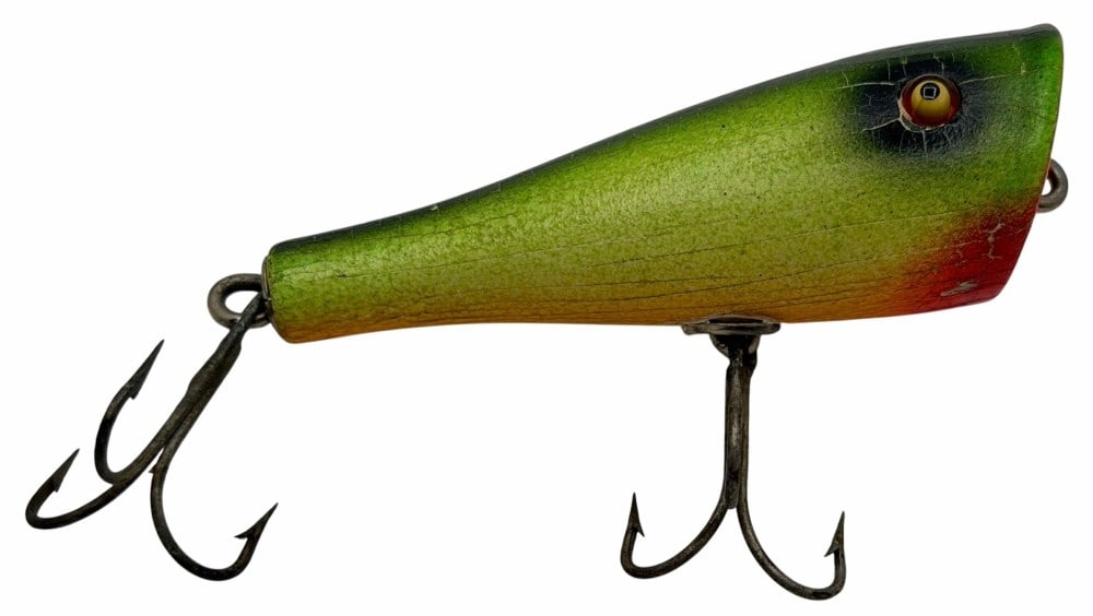 Creek Chub Plunker No. 3232 Fireplug Glass Eyes Wooden Fishing Lure: Creek Chub Plunker No. 3232 Fireplug Glass Eyes Wooden Fishing Lure