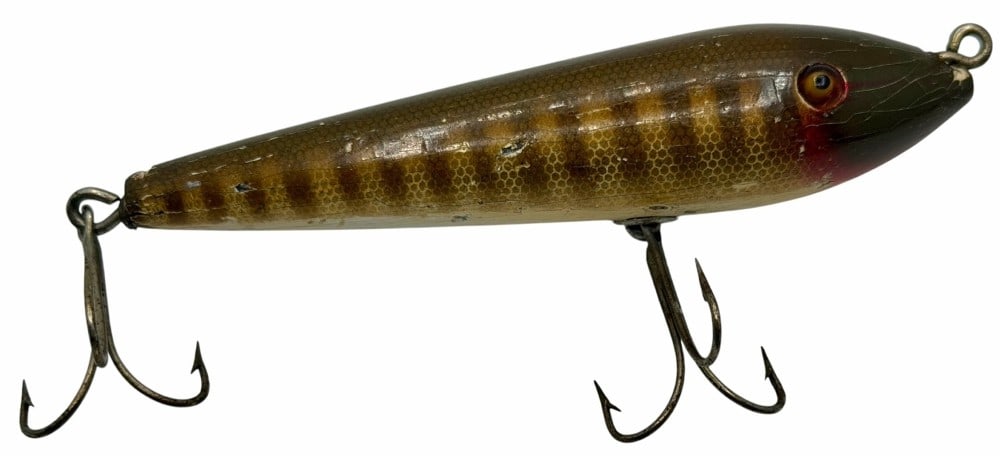 Creek Chub Sarasota No. 3300 Pikie Glass Eye Wooden Fishing Lure: Creek Chub Sarasota No. 3300 Pikie Glass Eye Wooden Fishing Lure