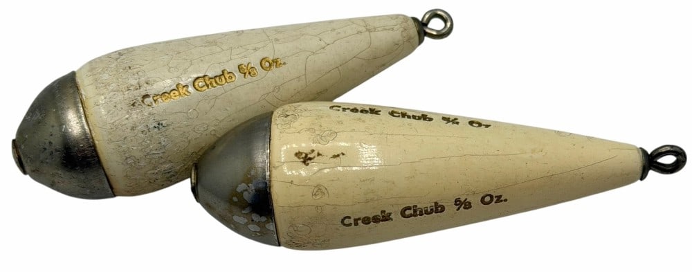 Pair of Creek Chub Casting Weights Wooden 5/8oz (1 of 4)