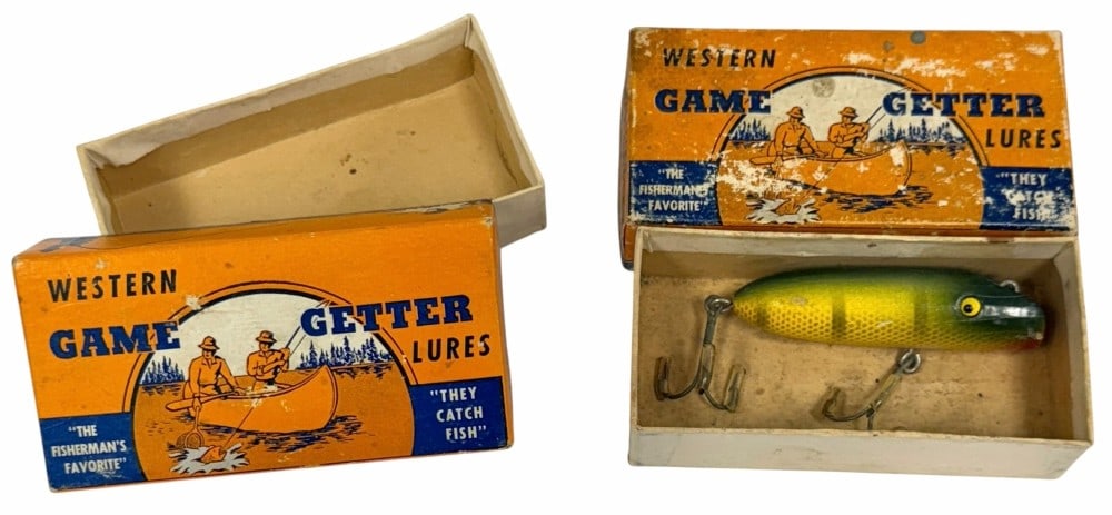 Western Game Getter Lure w/ Box And Western Game Getter Lure Empty Box (1 of 6)